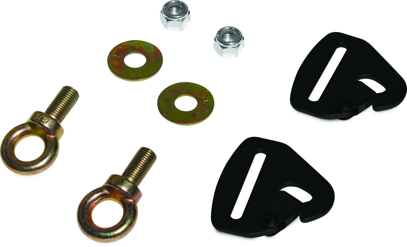 DragonFire Racing Quick-Release Snap Hook Harness Tab Kits - 2 in.