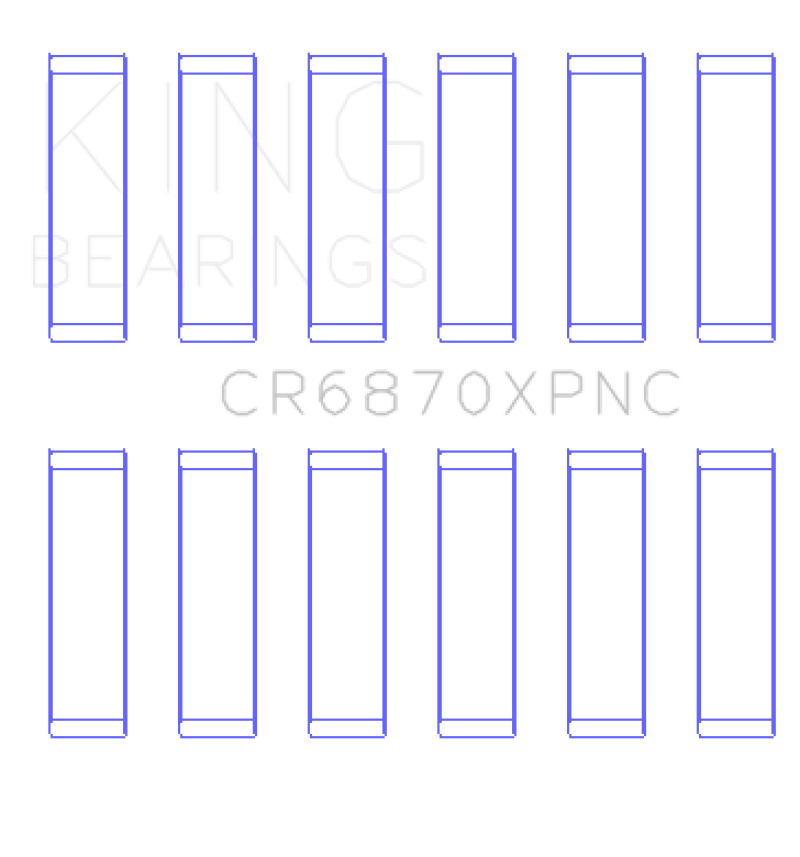 King Nissan VR38DETT pMaxKote Performance Con Rod Bearing Set - Size STD