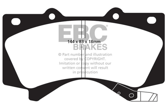 EBC 08+ Lexus LX570 5.7 Yellowstuff Front Brake Pads