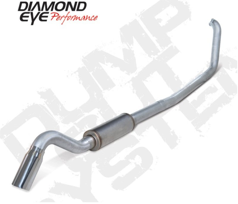 Diamond Eye KIT 4in Turbo Back SGL AL: TURN DOWN 00-03 FORD 7.3L F250/F350