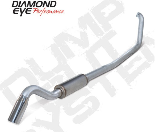 Diamond Eye KIT 4in Turbo Back SGL AL: TURN DOWN 00-03 FORD 7.3L F250/F350