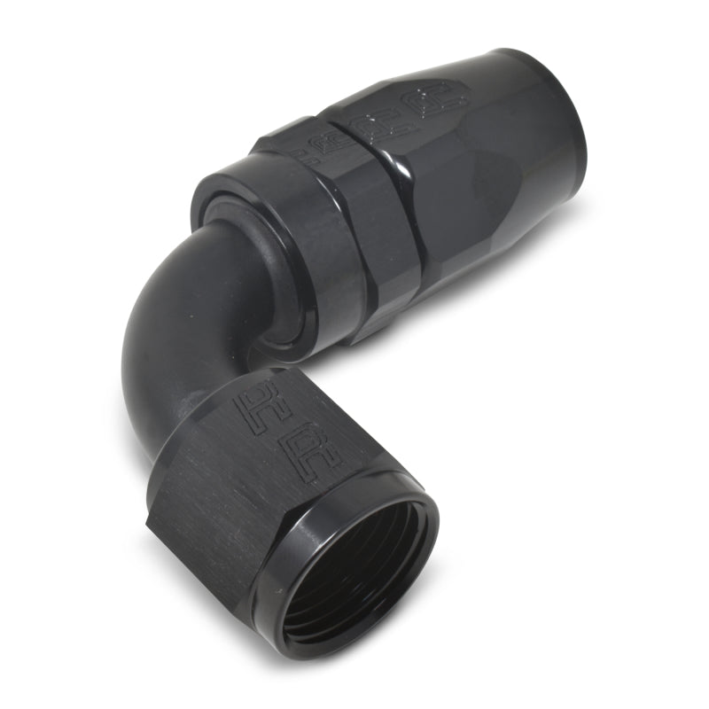 Russell Performance -8 AN Black 90 Degree Full Flow Hose End