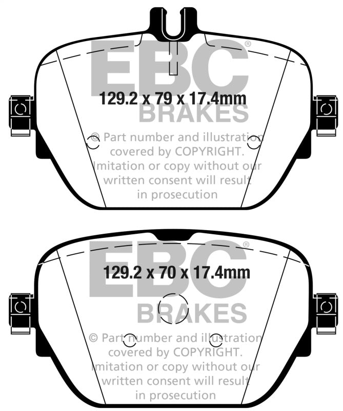 EBC 2019+ Mercedes-Benz CLS53 AMG (C257) 3.0L Turbo Redstuff Rear Brake Pads