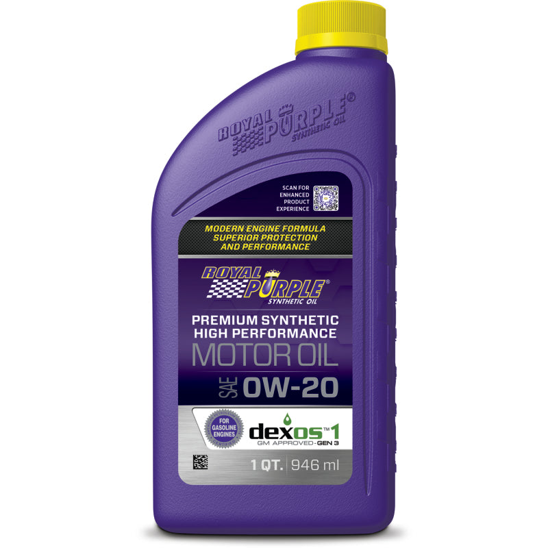 Royal Purple Premium Synthetic High Performance Multi-Grade 0W-20 Motor Oil - 1 Quart