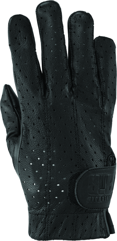 River Road Tucson Leather Perforated Gloves Black - XL